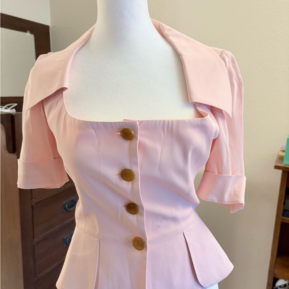 VIVIENNE WESTWOOD VINTAGE 1990s Pink JACKET & SKIRT SET